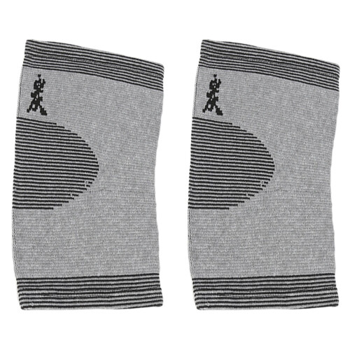 2Paires Protège-Genoux Confortables Compression Élastique Clair