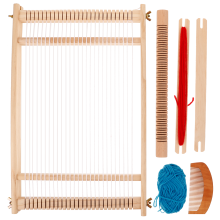 2Stk Holzwebrahmen Bunt DIY Handwebstuhl Zubehör Für Kinder Kreativ