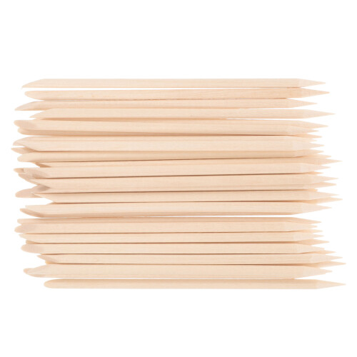 400Pièces Bâtonnets Bois Beige Pour Ongles Et Cuticules