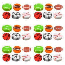 240Pièces Gommes Scolaires Tpr Sport Enfant Modèles Cartoon Variés