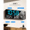 13.8in Large Digital WallClock with Remote Control,Dual Alarm with  LED Screen Dispaly,Night Light,Humidity,Date,Week 7