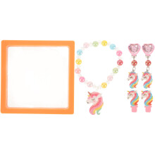 4Ensembles Ensemble Bijoux Enfants Licorne Coloré Élégant Et Sûr Pour Fête