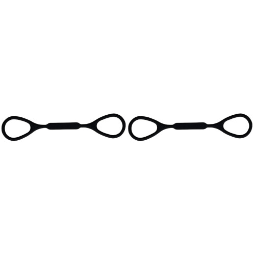 2Stk Trompeten Stopper Ring Aus Elastischem Silikon Schwarz 1