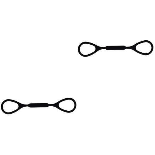 2Stk Trompeten Stopper Ring Aus Elastischem Silikon Schwarz 2