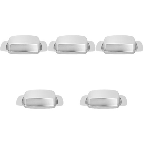 5Stk Butterdose Mit Deckel Und Käsefach Aus Silber 2