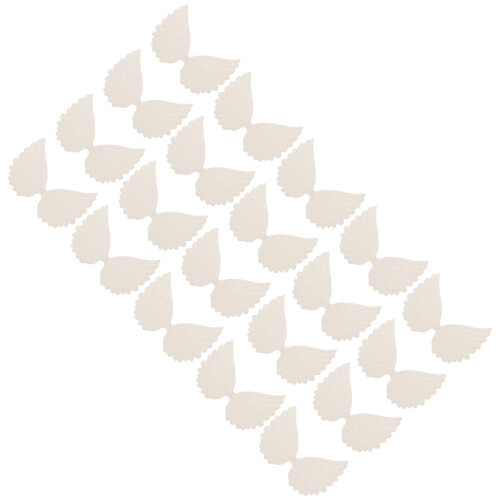 40Pcs Durable White Artificial DIY Doll Wing Hairpin Charms