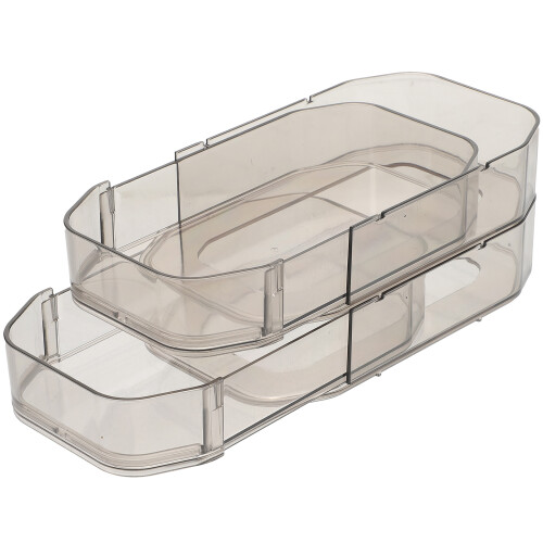 5Pcs Grey Ps Desk Organizer with Drawers Practical Desktop Storage Box