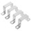 24Pcs Durable Silver U Brackets Mounting Clamps for Heavy Support 1