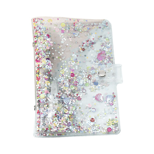 2Pièces Protège-Cahier Sequin PVC Pour Et Agenda