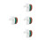 4St Multifunctionele Borstel Set, Handgreep Kosmetische Poeder Makeup 7