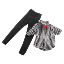 5Ensembles Vêtements Casual Polyester Noir Pour Poupées Garçon Mode