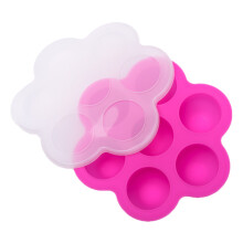 3Pièces Bac De Conservation Silicone Rose 7 Fentes Usage Four