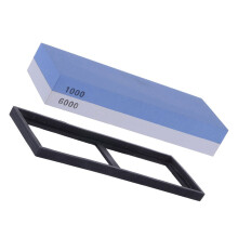 3Pcs Wet Stone Sharpener Set Carborundum Non-Slip Base Assorted Color