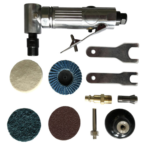 3Ensembles Machine À Meuler Pneumatique Argentée Outils De