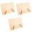 3Stk Kinder Leseständer Desktop Buchhalter Hellgelber Holzlesehalter 3