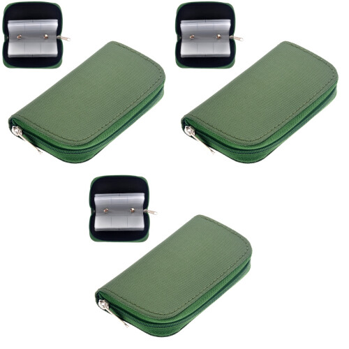 3Stk 22 Slots Memory Kartenhalter, Grün, Strapazierfähiges Nylon 2