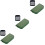 3Stk 22 Slots Memory Kartenhalter, Grün, Strapazierfähiges Nylon 5