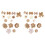 38Stk Burlap Blumen Stoffblumen Accessoires 2