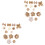 38Stk Burlap Blumen Stoffblumen Accessoires 3