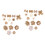 38Stk Burlap Blumen Stoffblumen Accessoires 4