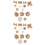 38Stk Burlap Blumen Stoffblumen Accessoires 5