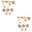 38Stk Burlap Blumen Stoffblumen Accessoires 6