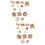 38Stk Burlap Blumen Stoffblumen Accessoires 7