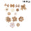 38Stk Burlap Blumen Stoffblumen Accessoires 8