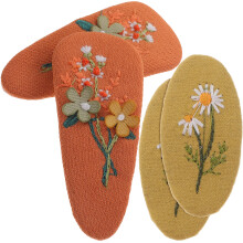 6Paires Barrettes Tissu Adorables Accessoires Cheveux Pour Filles