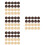 384Pcs Wood Backgammon Chessman Assorted Colors for Kids' Training 7