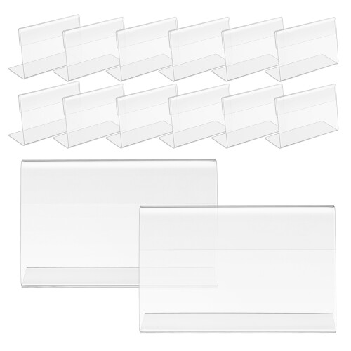 90Pièces Porte-Numéros Table Transparent Incliné