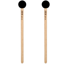 4Pièces Maillets Percussion Bois De Hêtre Noir Tête Caoutchouc Son Pur