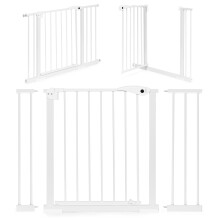Schutzgitterabsperrung, 74-105 cm, für Treppen und Türen, Stahl, Zusatzpaneele, weiß, ECOTOYS