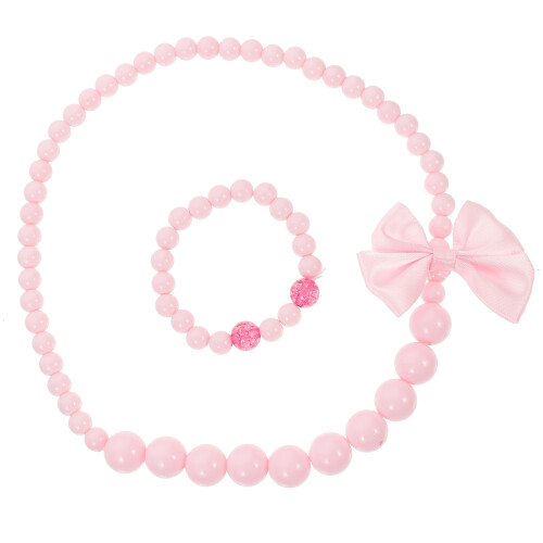 2Pièces Colliers Perles Nœud Élégant