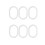 108Pcs White C Shape Curtain Rings Lightweight Shower Hooks 11