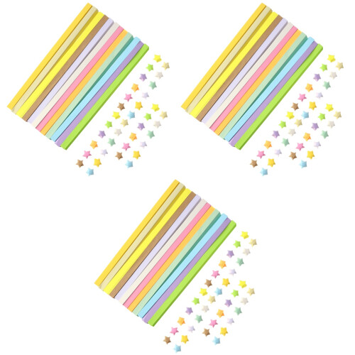 36Pcs Assorted Color Star Origami Paper Strips for Handwork Crafting 2