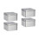 4Pcs Silver Tinplate Wedding Candy Cans Portable Gift Packing Boxes 4