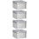 4Pcs Silver Tinplate Wedding Candy Cans Portable Gift Packing Boxes 5