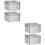 4Pcs Silver Tinplate Wedding Candy Cans Portable Gift Packing Boxes 6