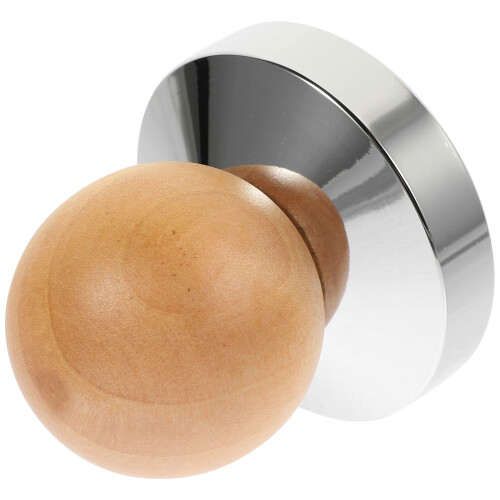 2Pcs Coffee Pressing Tamper Metal with Comfortable Wood Handle 1
