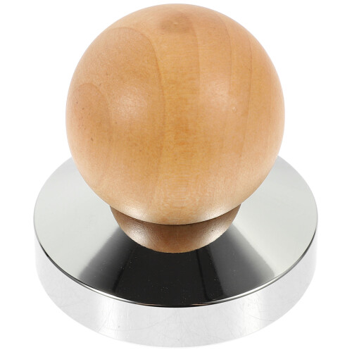 2Pcs Coffee Pressing Tamper Metal with Comfortable Wood Handle 2