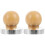 2Pcs Coffee Pressing Tamper Metal with Comfortable Wood Handle 4