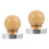 2Pcs Coffee Pressing Tamper Metal with Comfortable Wood Handle 6