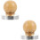 2Pcs Coffee Pressing Tamper Metal with Comfortable Wood Handle 8