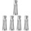 5Pcs Silver Espresso Stirrer Needle for Coffee Shops and 5