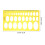 3Pcs Architecture Measuring Tool Orange Ellipse Drawing Templates Kit 2