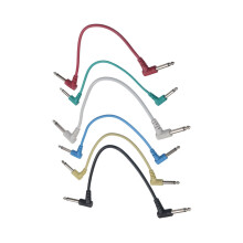 18Pièces Câbles Patch Effet Guitare Coude Multicolores Matériau Solide