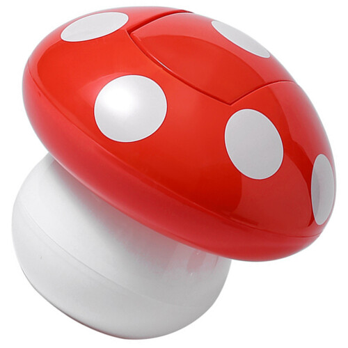 4Pcs Compact Red Mushroom Trash Bucket Small Desktop Waste Container
