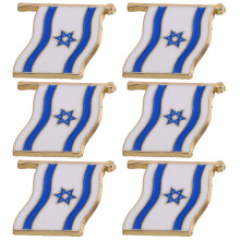 24Pièces Broche Décorative Israël Collection Patriote