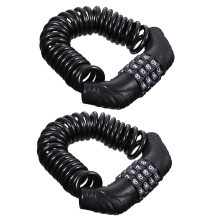 4Pcs Black Bike Password Lock Steel Wire Cable Anti-Theft Waterproof